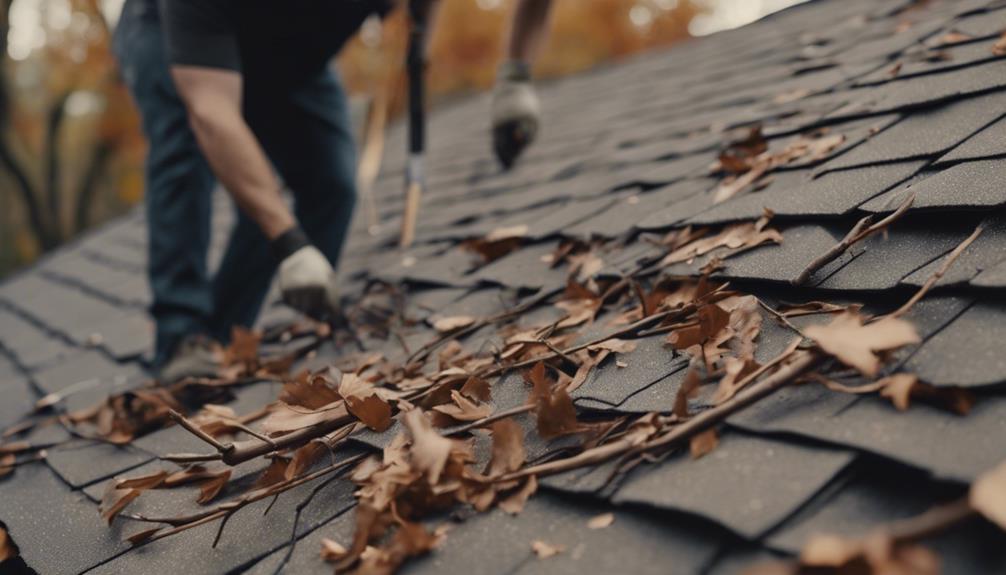 debris damage roofs repair